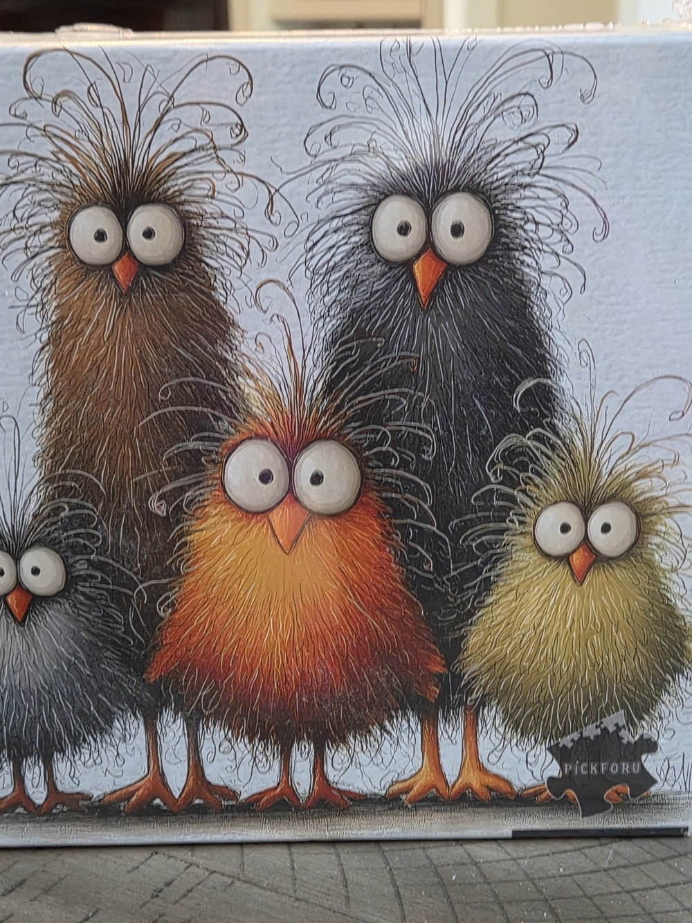 Colorful Fluffy Chicken Puzzle 1000 Piece